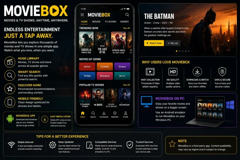 MovieBox APK Latest Version: Features, and User Guide